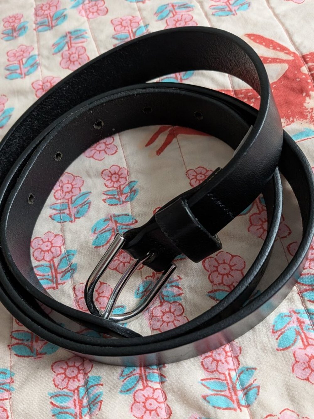 BANANA REPUBLIC - Black Leather Belt - L
